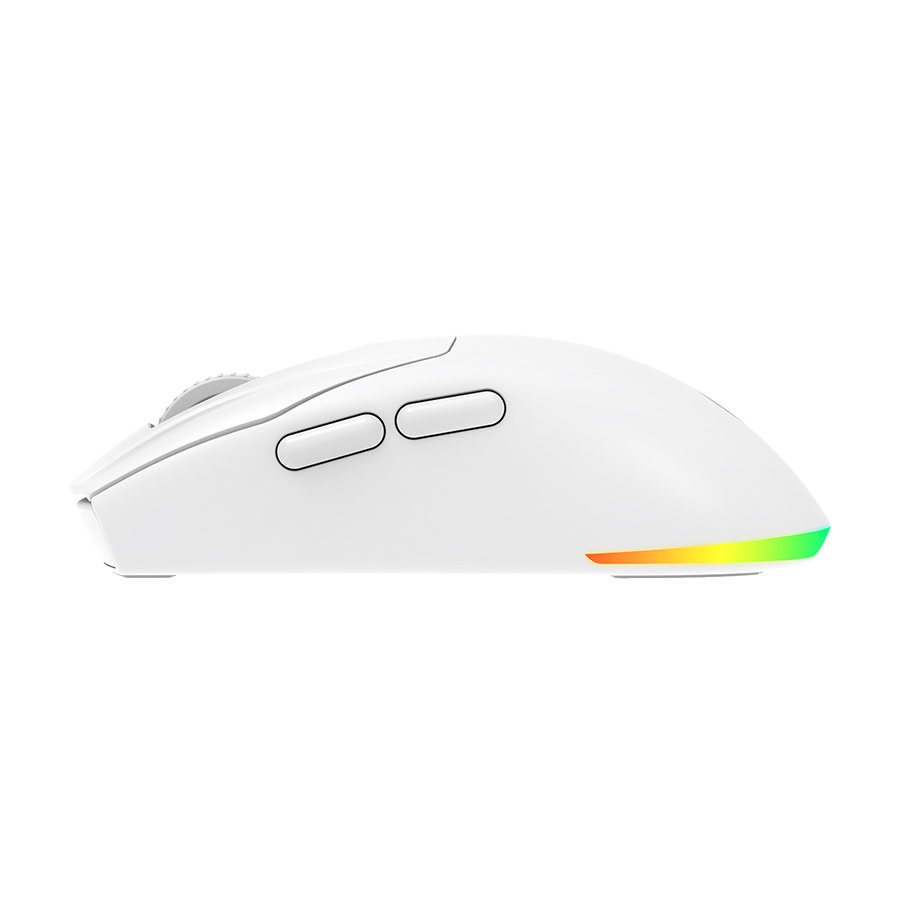 Miš gaming RAMPAGE PROTE M5 Pro Wireless White RGB LED Charged 26000 DPI 3395 Sensor, 41247 - Image 4