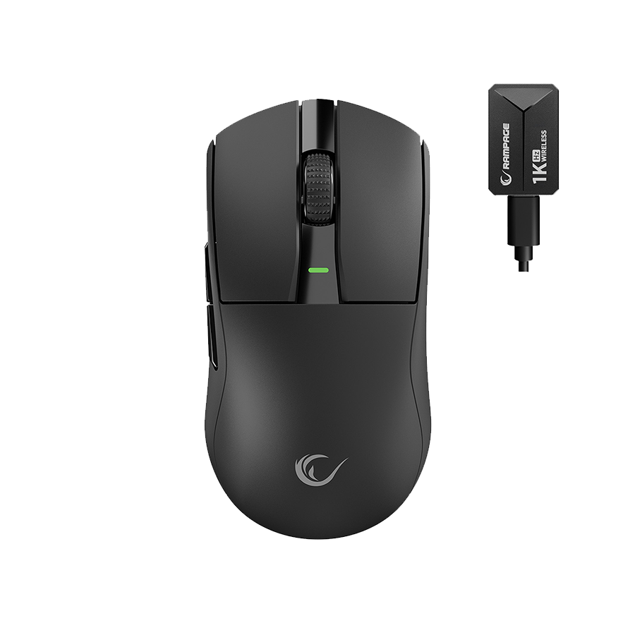Miš gaming RAMPAGE Zenith Bt Wired 2.4g Black Wireless Paw3395 Nordic 52833 MCU, 41653 - Image 2