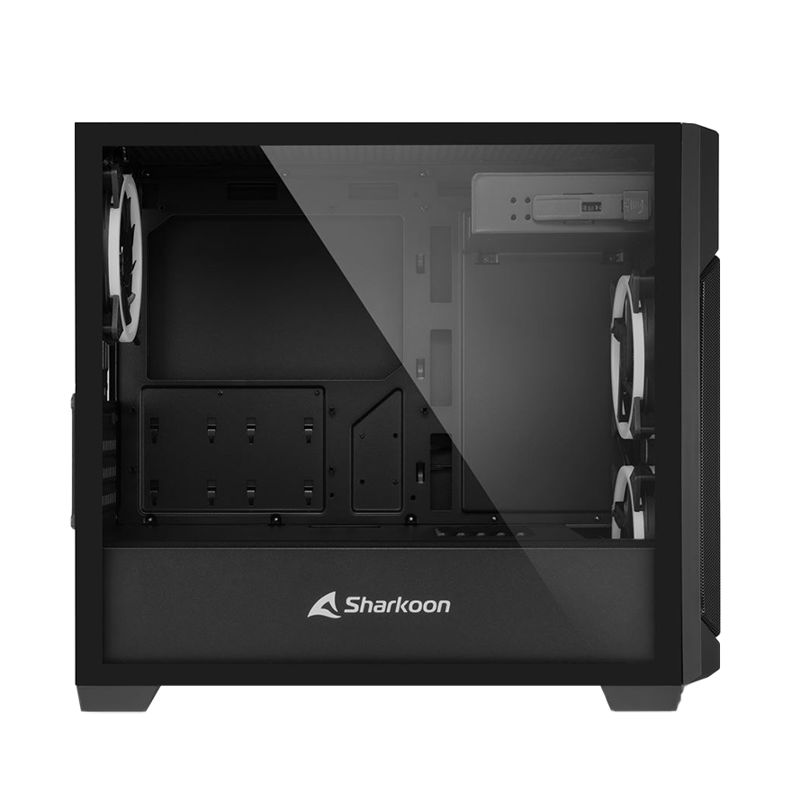 Kućište SHARKOON gaming, V1000 RGB, ventilator 3x 120mm, USB 3.0, mATX - Image 4