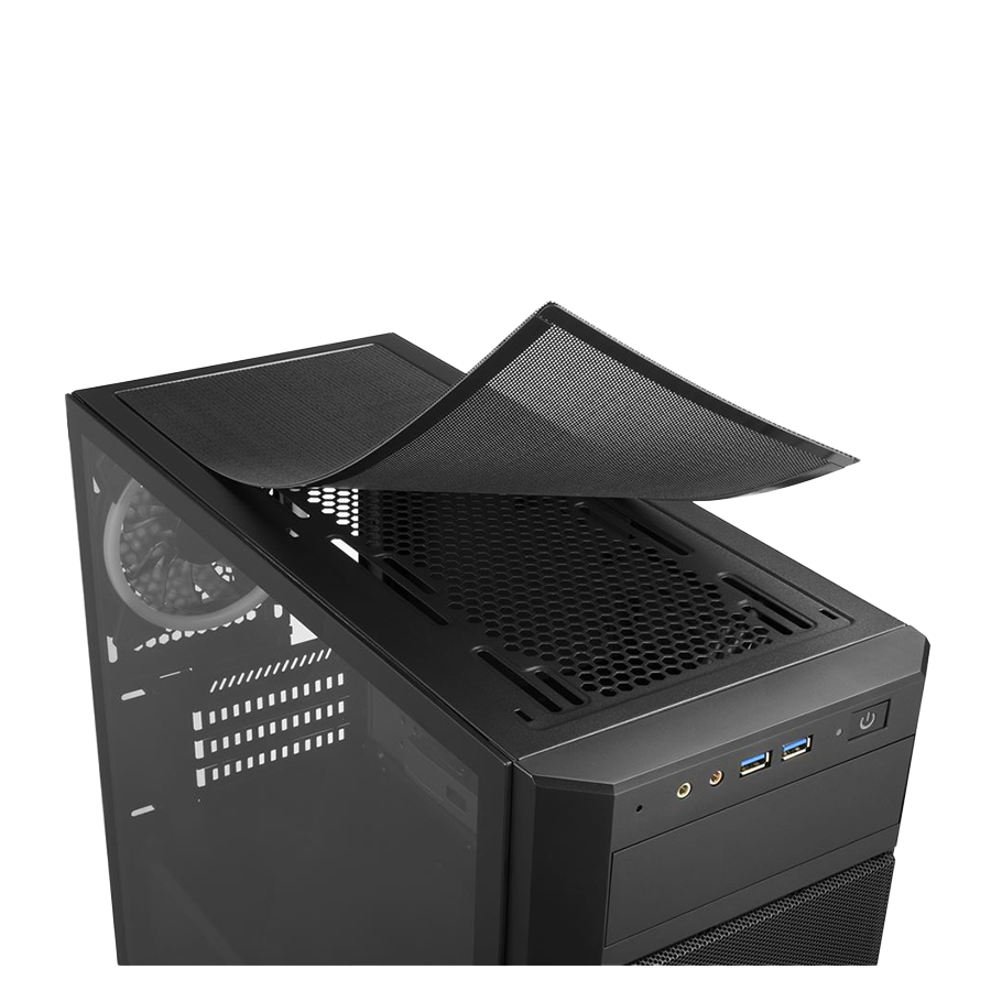 Kućište SHARKOON gaming, V1000 RGB, ventilator 3x 120mm, USB 3.0, mATX - Image 8