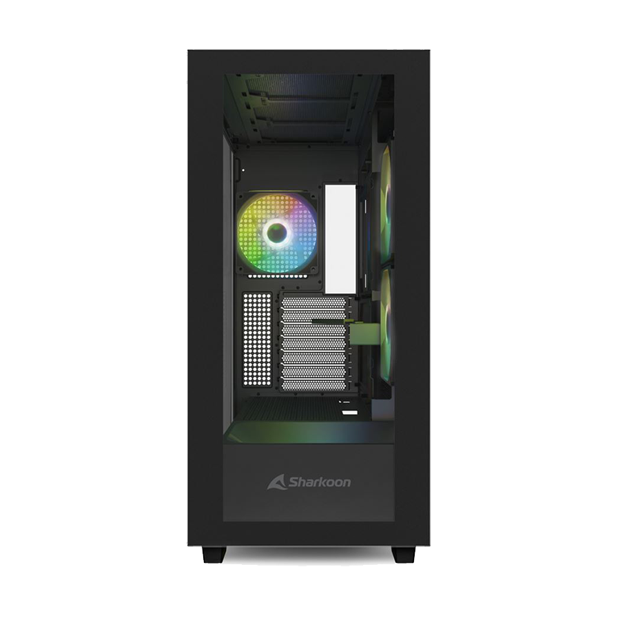 Kućište SHARKOON gaming, Rebel C60 RGB Black ATX, ventilator 4x120 - Image 2