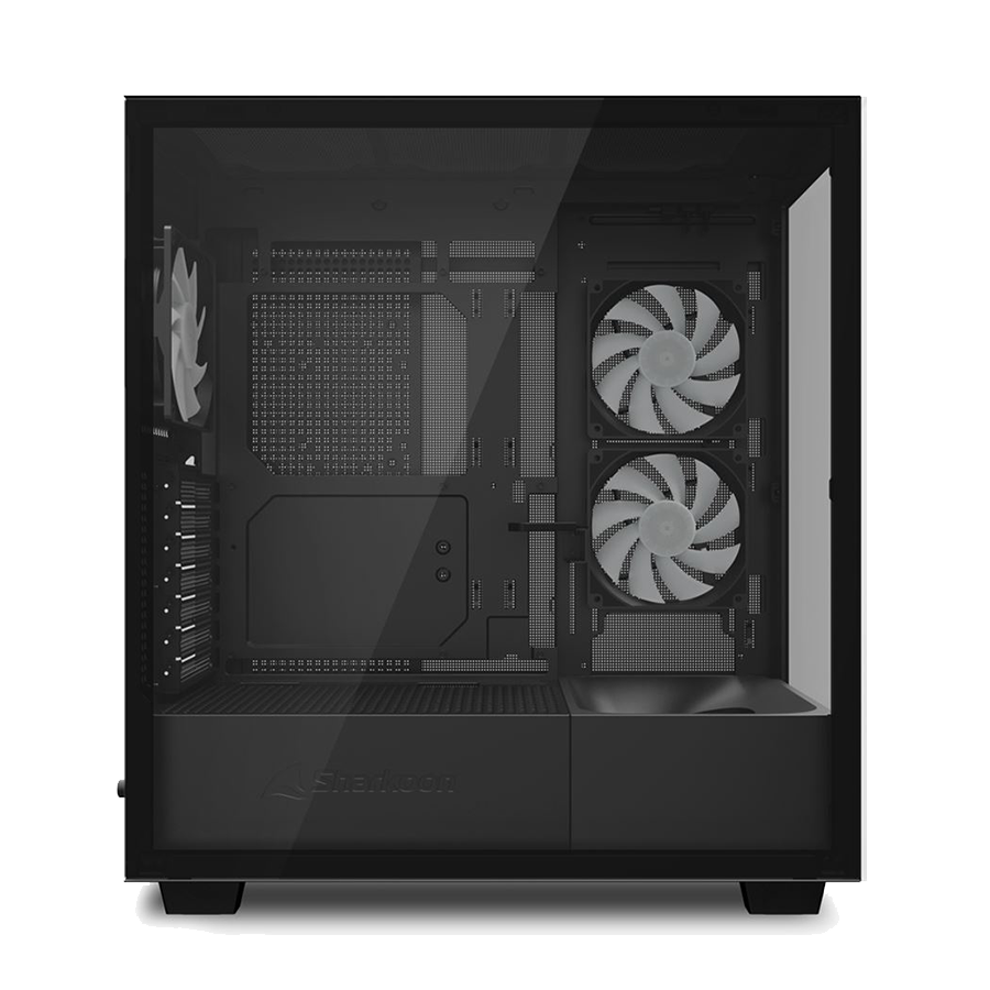 Kućište SHARKOON gaming, Rebel C60 RGB Black ATX, ventilator 4x120 - Image 4