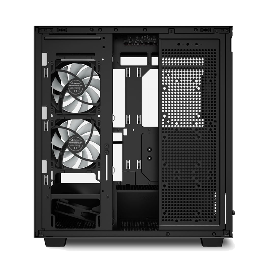 Kućište SHARKOON gaming, Rebel C60 RGB Black ATX, ventilator 4x120 - Image 7