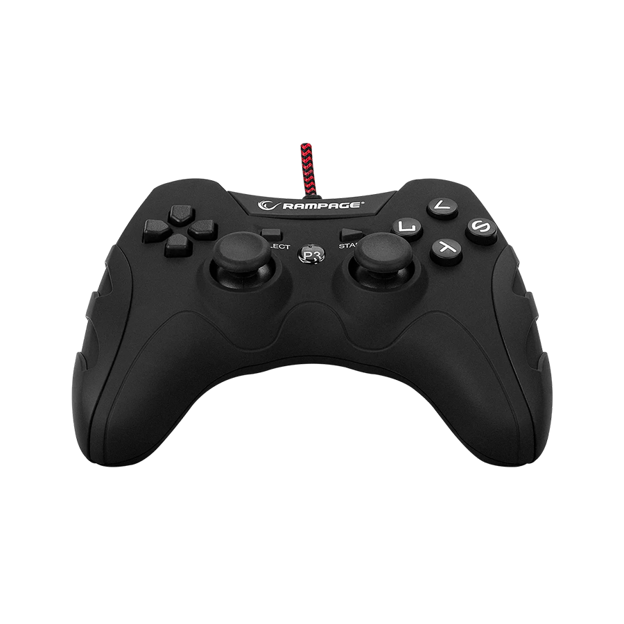 Game Pad gaming RAMPAGE Pulse Wave PS3/PC X INPUT Siyah USB 1.8m Joypad, 40718