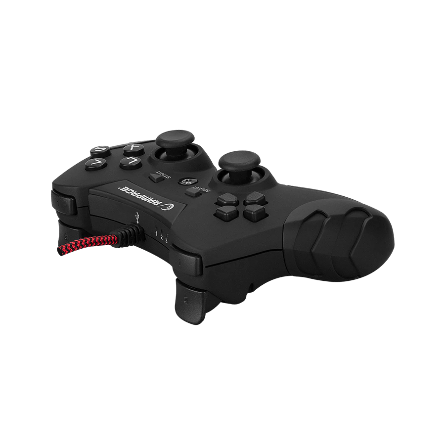 Game Pad gaming RAMPAGE Pulse Wave PS3/PC X INPUT Siyah USB 1.8m Joypad, 40718 - Image 5