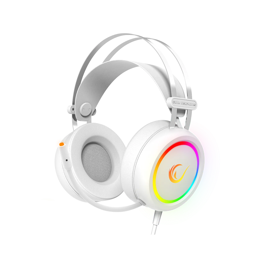 Slušalice sa mikrofonom gaming RAMPAGE STORMY White USB 7.1 Surround Gaming Headset Mic, 37929