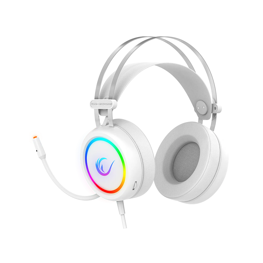 Slušalice sa mikrofonom gaming RAMPAGE STORMY White USB 7.1 Surround Gaming Headset Mic, 37929 - Image 2