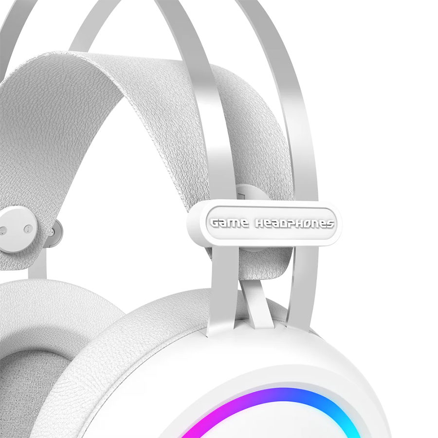 Slušalice sa mikrofonom gaming RAMPAGE STORMY White USB 7.1 Surround Gaming Headset Mic, 37929 - Image 4