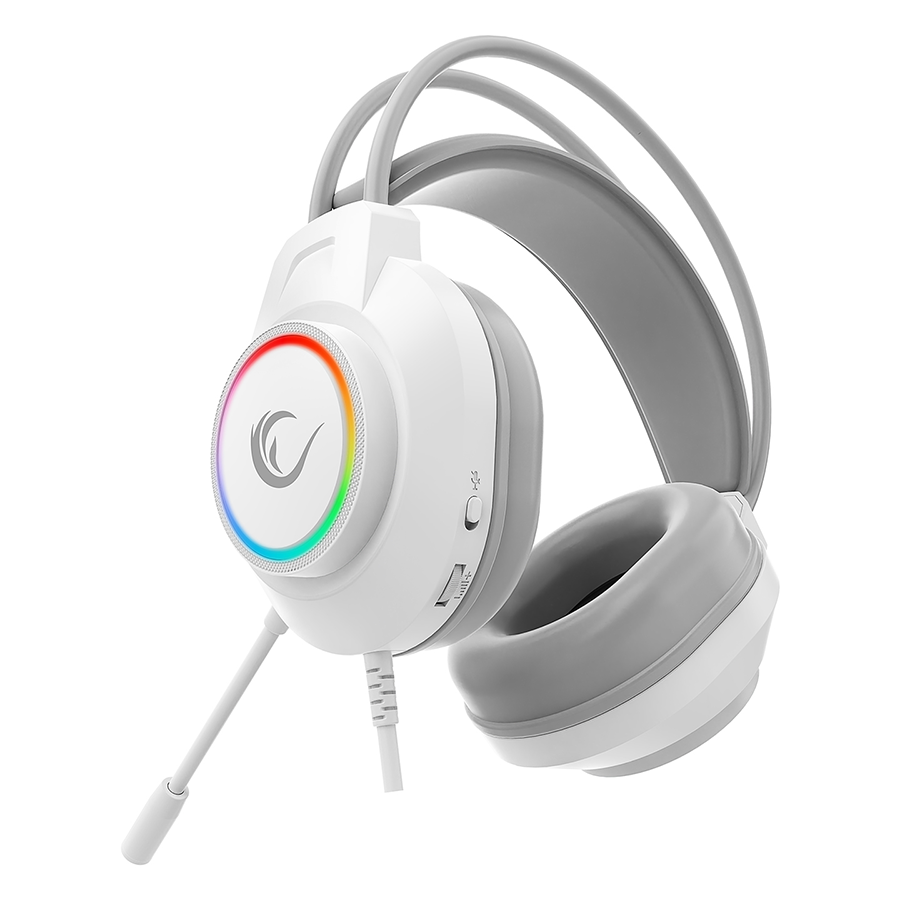 Slušalice sa mikrofonom gaming RAMPAGE RM-K55 Kipchak White RGB Led 7.1 Gaming Headset with Microphone, 42658 - Image 3