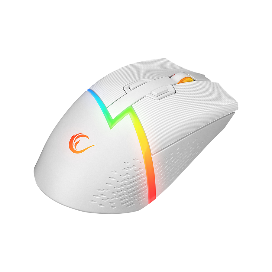 Miš gaming RAMPAGE DROP M3 V2 24000 DPI 3311 Sensor White RGB Rechargeable Wireless 80 Million Huano Switch Gaming Mouse, 42562 - Image 7