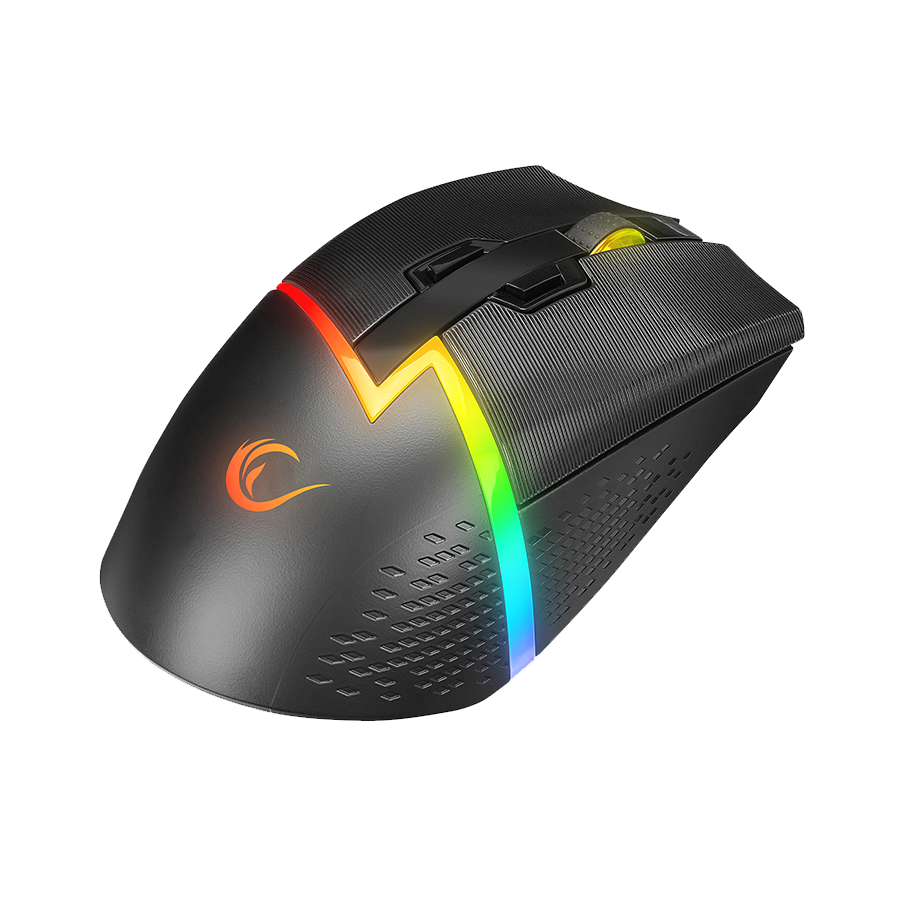 Miš gaming RAMPAGE DROP M3 V2 24000 DPI 3311 Sensor Black RGB Rechargeable Wireless 80 Million Huano Switch Gaming Mouse, 42561 - Image 7