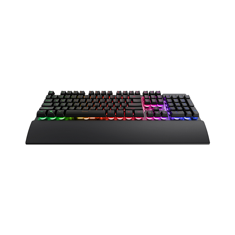 Tastatura + miš gaming RAMPAGE KM-RX7 FORTUNA V2 Rainbow Backlit USB Black Gaming Combo US Layout English Gaming Keyboard 12800 dpi Mouse, 42577 - Image 3