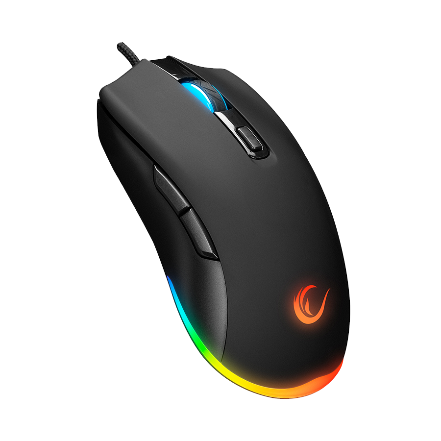 Tastatura + miš gaming RAMPAGE KM-RX7 FORTUNA V2 Rainbow Backlit USB Black Gaming Combo US Layout English Gaming Keyboard 12800 dpi Mouse, 42577 - Image 5