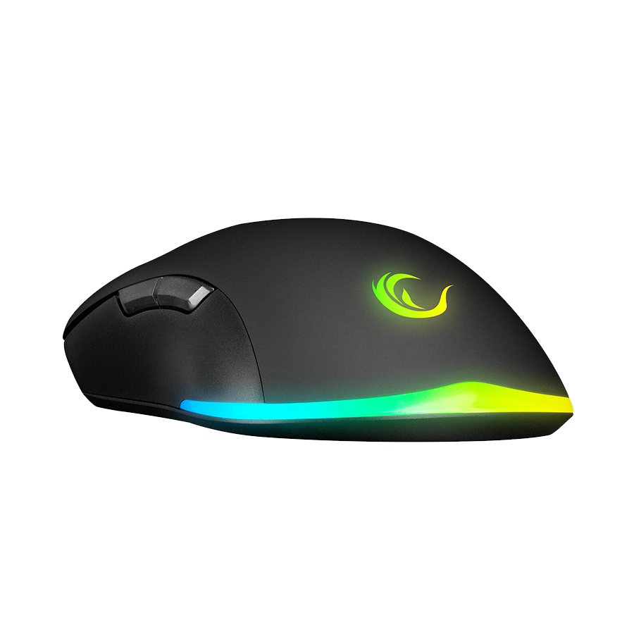 Tastatura + miš gaming RAMPAGE KM-RX7 FORTUNA V2 Rainbow Backlit USB Black Gaming Combo US Layout English Gaming Keyboard 12800 dpi Mouse, 42577 - Image 8