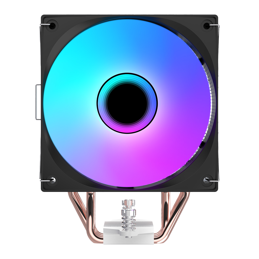 CPU hladnjak RAMPAGE OCTAGON B70 Black 63CFM 12cm ARGB Temperature Display AM5/LGA1700 Compatible Air Cooled CPU Fan, 42541 - Image 2