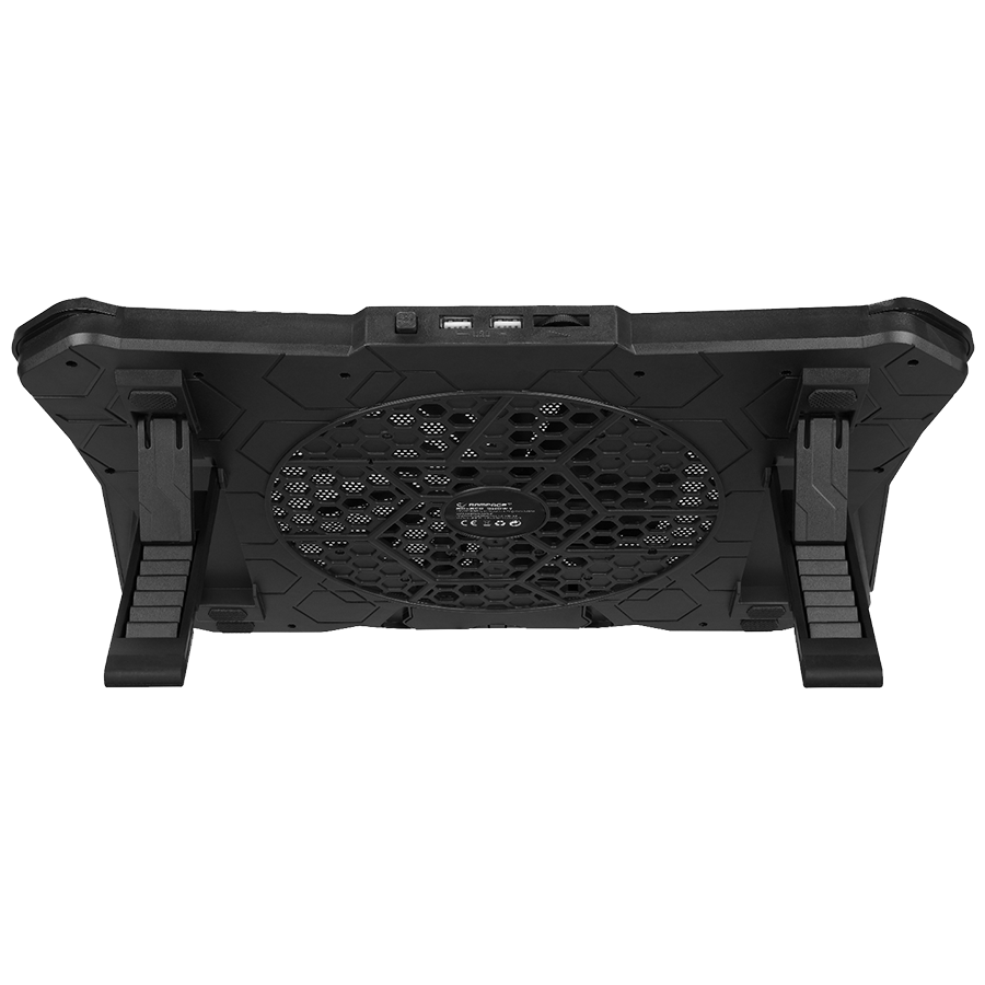 Postolje za notebook gaming Rampage AD-RC8 SHOWY Black 180mm Fan 15-17" RGB Light Notebook Cooling Stand, 33450 - Image 5