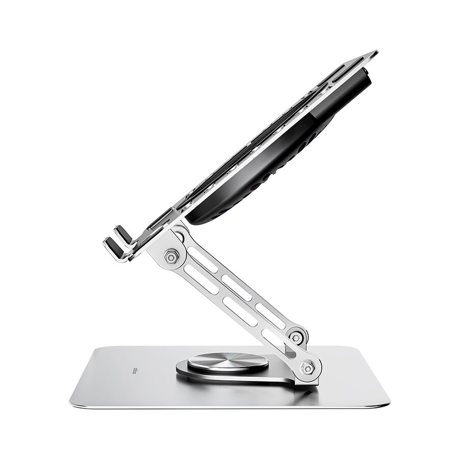 Postolje za notebook riser stand preklopivi rotirajuci, Addison AD-RC35 Adjustable Metal Laptop Stand with 360 Degree Rotating Fan and RGB Light, 3963 - Image 6