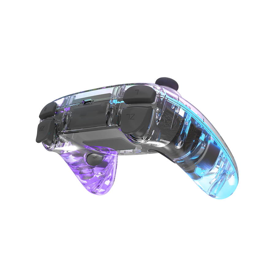 Game Pad SPEEDLINK RAIT NX RGB Gamepad - Wireless/Wired, PC/Android/Switch OLED/Lite, clear transparent, SL-650115-CR - Image 2