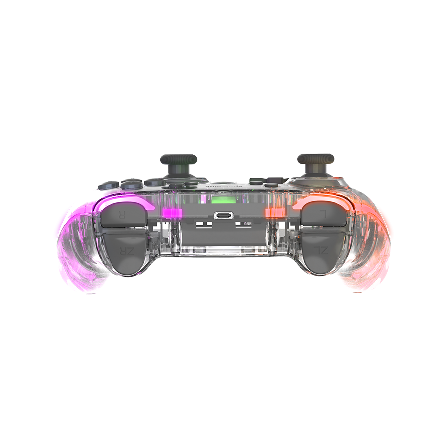 Game Pad SPEEDLINK RAIT NX RGB Gamepad - Wireless/Wired, PC/Android/Switch OLED/Lite, clear transparent, SL-650115-CR - Image 3