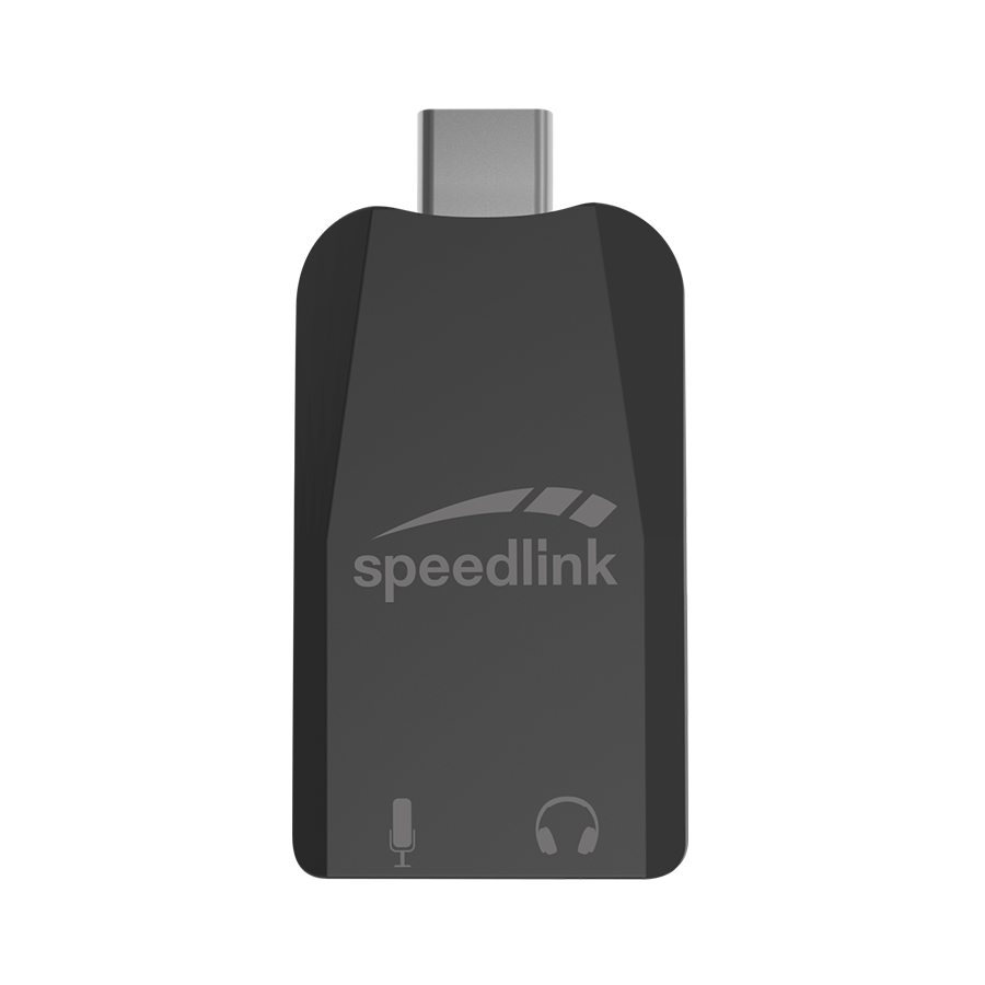 Zvučna kartica SPEEDLINK VIGO USB-C Sound Card, black, SL-880501-BK - Image 3