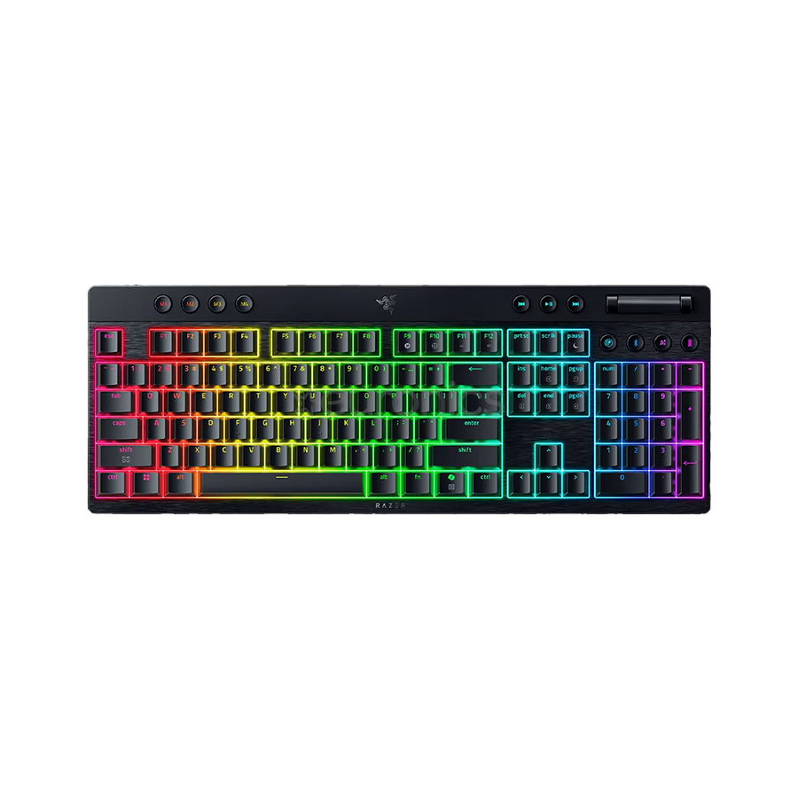Tastatura Razer BlackWidow V4 Low-profile HyperSpeed - Wireless Low-Profile Mechanical Gaming Green Clicky Switch US FRM RZ03-05270100-R3M1